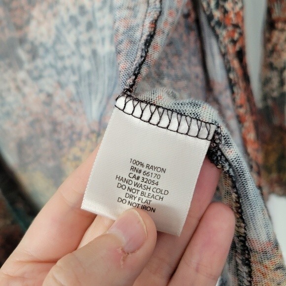 Urban Outfitters Kimchi Blue Multicolor Abstract Floral Cardigan Sweater Size S - Picture 5 of 5